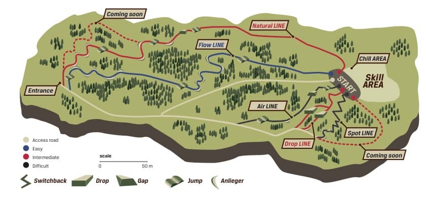 Radlager Mountainbikeverein areaone Kumitzberg Villach Übersicht Karte