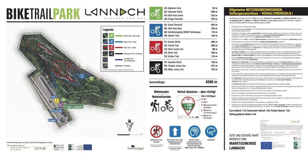 BikeTrailPark Lannach Karte
