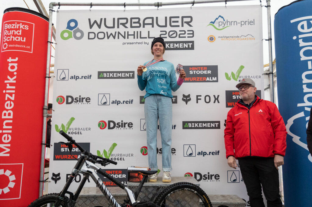 Downhill ÖM 2023 Bikepark Wurbauerkogel U17w Rosa Zierl