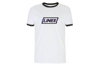 LINES Leiberl Glitch white T-Shirt weiß