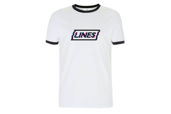 LINES Leiberl Glitch white T-Shirt weiß
